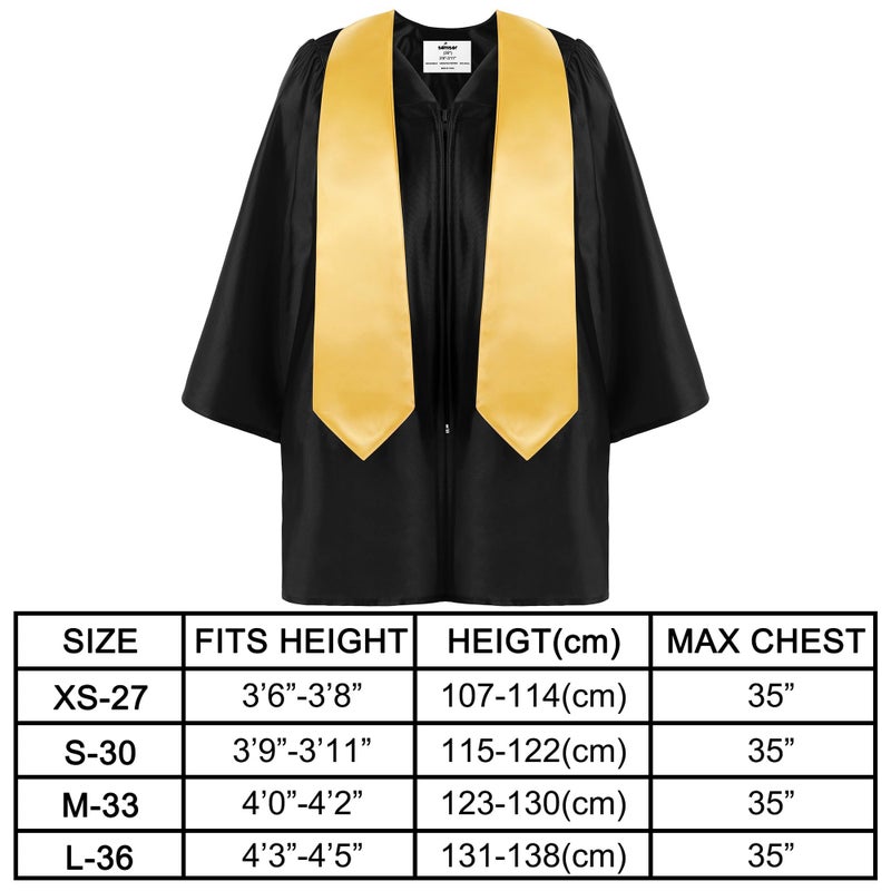 SOMSOC 4 Pieces Kindergarten Graduation Gown Grad Cap Set for Kids Preschool Nursery Graduation Stole Gown with 2025 Tassel - Image 2